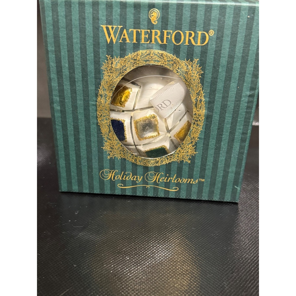 Waterford Heirloom Lismore Ice Radiance Ball‎ Christmas Ornament Handmade 106941